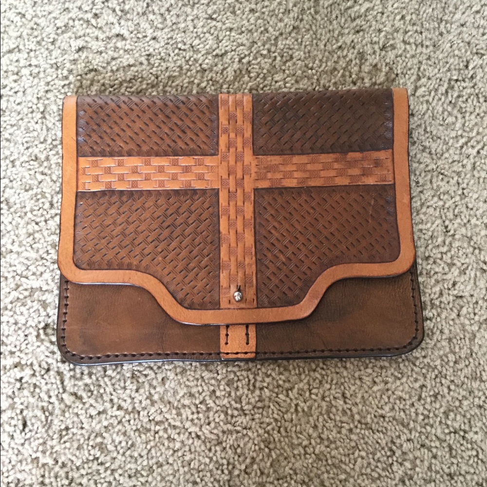 NEW Handcrafted Leather IPad Case. One-of-a-kind!